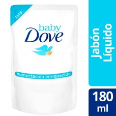 Dove Baby Jabón Liquido Repuesto Hidratación Enriquecida x 180ml